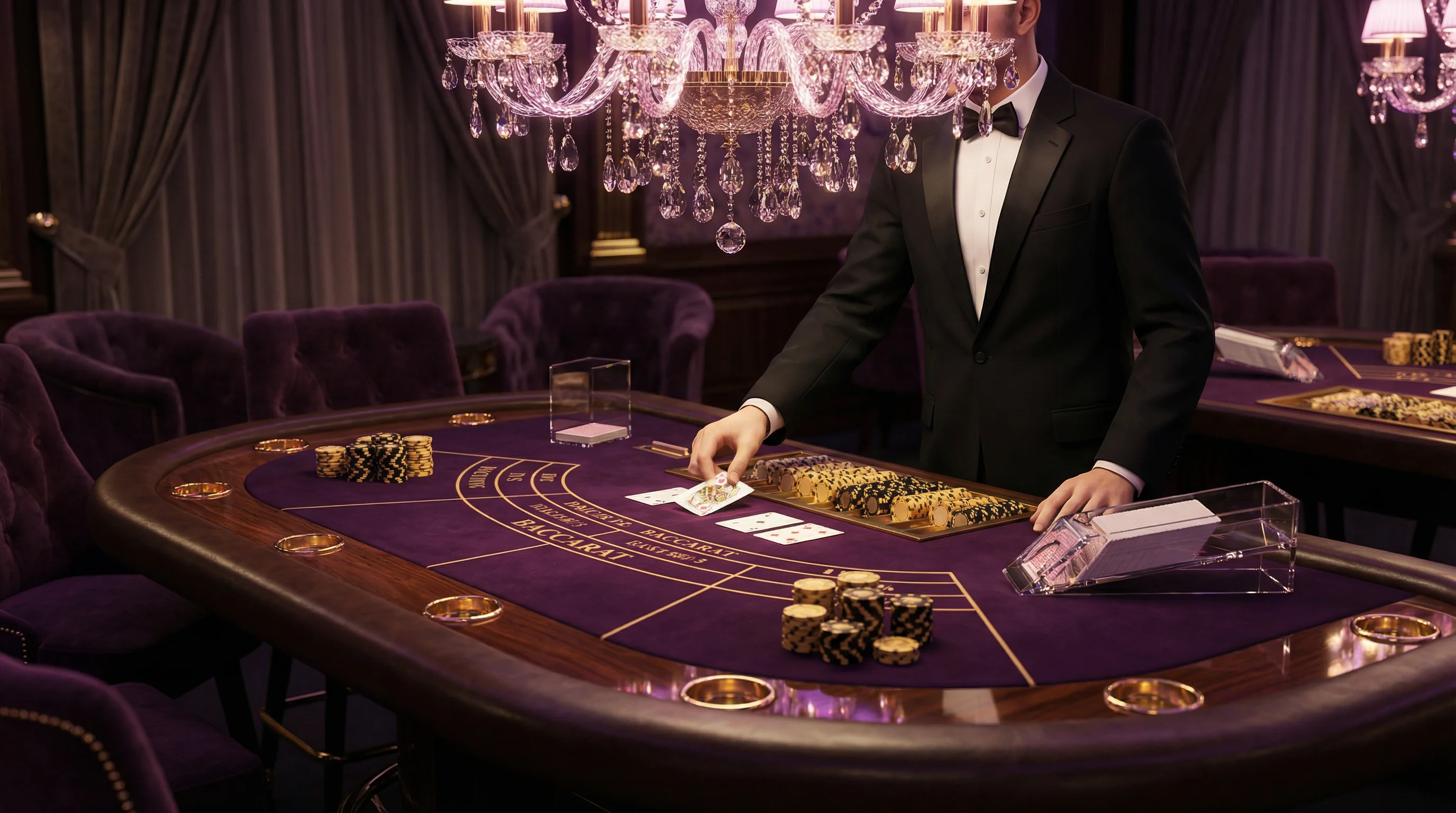 Mesa de Bacará VIP no cassino online bravobet